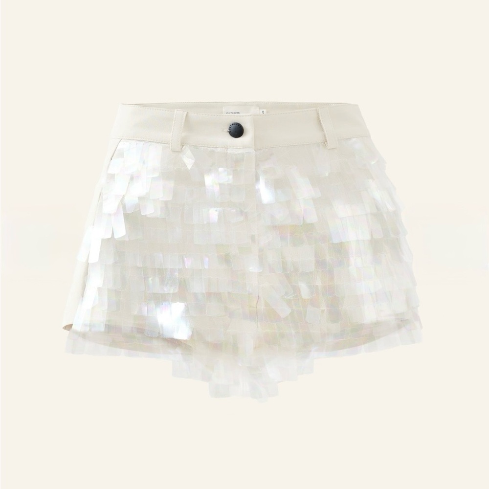 CULTNAKED Iridescent Sequin High Waist Shorts
